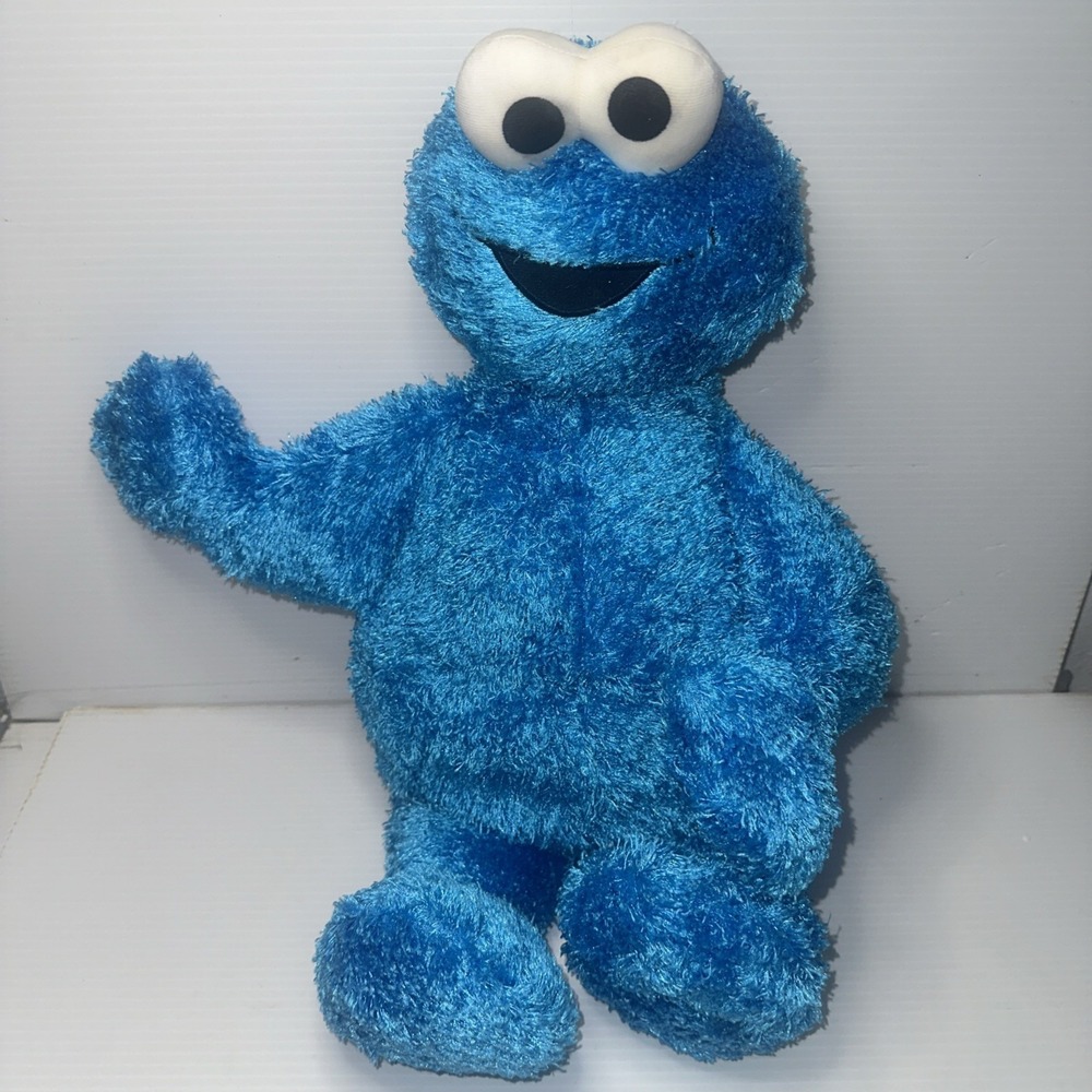 Vintage  Sesame Street Cookie Monster 2004 Mattel Fisher-Price 21"